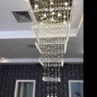 Lustre De Cristal 2 Metros De Altura,p/pé Direito Duplo,base