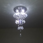 Lustre De Cristal , Base De Inox Polido, Com 60cm De Altura P
