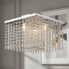 Lustre De Cristal Acrílico Alto Brilho Sala Quarto 30x30 Cm -