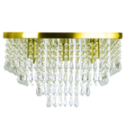 Lustre De Cristal Acrilico Dreamcrillic 40x40 Dourado Gold