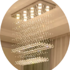 Lustre De Cristal, Base Retangular 1mx20cm Torre De Cristais