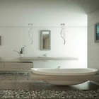 Lustre De Cristal Com 1m De Altura, Com Base De Inox Espelhad