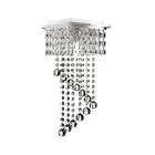 Lustre De Cristal Decorativo Crater Prata