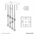 Lustre De Cristal Decorativo Crater Prata