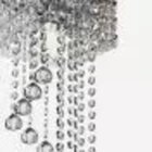 Lustre De Cristal Decorativo Crater Prata