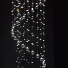 Lustre De Cristal Espiral Com 2,20 M De Altura,cristais Legít