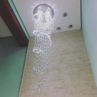 Lustre De Cristal Espiral Com 2,30 Metros De Altura Base De I
