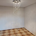 Lustre De Cristal Espiral Com 2,80 Metros De Altura Base De I