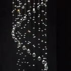 Lustre De Cristal Espiral P/ Pé Direito Duplo Com 2,50 Mts E