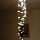 Lustre De Cristal Espiral Para Lavabo, Hall Social, Cabeceira