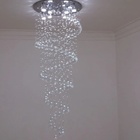 Lustre De Cristal Espiral Para Sala De Estar/jantar Com 1,20m