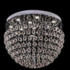 Lustre De Cristal K9 Meia Lua Para Sala De Estar 30cm Bivolt