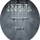 Lustre De Cristal K9 Para Sala Base De Inox 30cm De Diâmetro