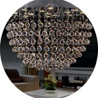 Lustre De Cristal K9 Para Sala De Estar E Jantar 70cm Bivolt