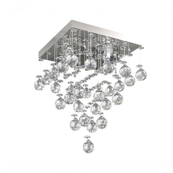 Lustre De Cristal Legitimo 21x21cm Lavabo Corredor Quarto
