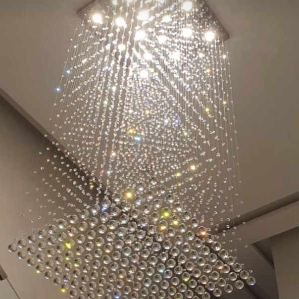 Lustre De Cristal Legítimo 3 Metros De Altura