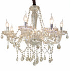 Lustre De Cristal Legítimo 8 Braços âmbar Maria Tereza St8007