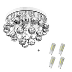 Lustre De Cristal Legitimo Classic Round 25x20 Com Lâmpadas