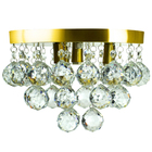 Lustre De Cristal Legitimo Classic Round 25x20 Dourado