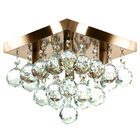 Lustre De Cristal Legitimo Classic Square 20x20 Cobre