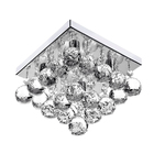 Lustre De Cristal Legitimo Classic Square 20x20 Com Lâmpadas