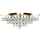 Lustre De Cristal Legitimo Classic Square 40x40 Cobre