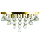 Lustre De Cristal Legitimo Classic Square 40x40 Dourado Gold