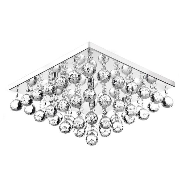 Lustre De Cristal Legitimo Classic Square 40x40 Maravilhoso