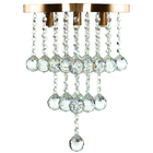 Lustre De Cristal Legitimo Classic Square Long 20 Cobre