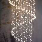 Lustre De Cristal Legítimo Espiral Com 1,80 Metros De Altura