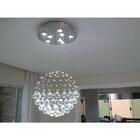 Lustre De Cristal Legitimo Globo 40cm G140 Altura 0,80 Cm