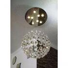 Lustre De Cristal Legitimo Globo 40cm G140 Altura 1,00 M