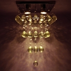 Lustre De Cristal Legítimo K9 De 30mm Base De Inox Espelhado