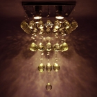 Lustre De Cristal Legítimo K9 De 30mm Base De Inox Espelhado