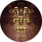 Lustre De Cristal Legítimo K9 De 30mm Base De Inox Espelhado