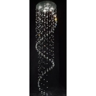 Lustre De Cristal Legítimo K9 Espiral Com 2,20 Metros De Altu