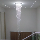 Lustre De Cristal Legítimo K9 Espiral Com 3,30 Metros De Altu