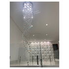 Lustre De Cristal Legítimo K9 Espiral Duplo Redondo 2,5 Mts