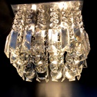 Lustre De Cristal Legítimo K9 Plafon Base 20x20cm Alto Luxo 2