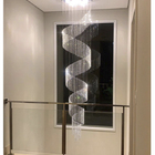 Lustre De Cristal Legítimo Redondo Espiral 3 Metros De Altura