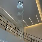 Lustre De Cristal Legítimo Redondo Espiral 3 Metros De Altura