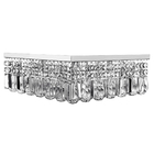 Lustre De Cristal Legitimo Wonderwall 40x40 Com Lâmpadas 300