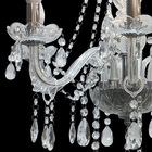Lustre De Cristal Luminária Luxuoso Transparente 8 Braços