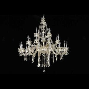 Lustre De Cristal Maria Thereza Champagne 28 Braços Biovlt | Leroy Merlin