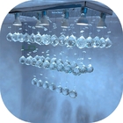 Lustre De Cristal Para Mesa De Jantar Com Base De Inox 50x22