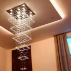 Lustre De Cristal Para Pé Direito Duplo,vão De Escada Base De