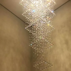 Lustre De Cristal Para Pé Direito Duplo Com 4 Metros De Altur