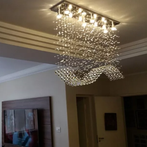 Lustre De Cristal Para Recepção ,sala De Jantar/estar De 1,10