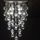 Lustre De Cristal Para Sala Com 70cm De Altura, Esferas De 40