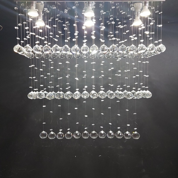 Lustre De Cristal Para Sala De Jantar/estar Com 60 Cm De Altu